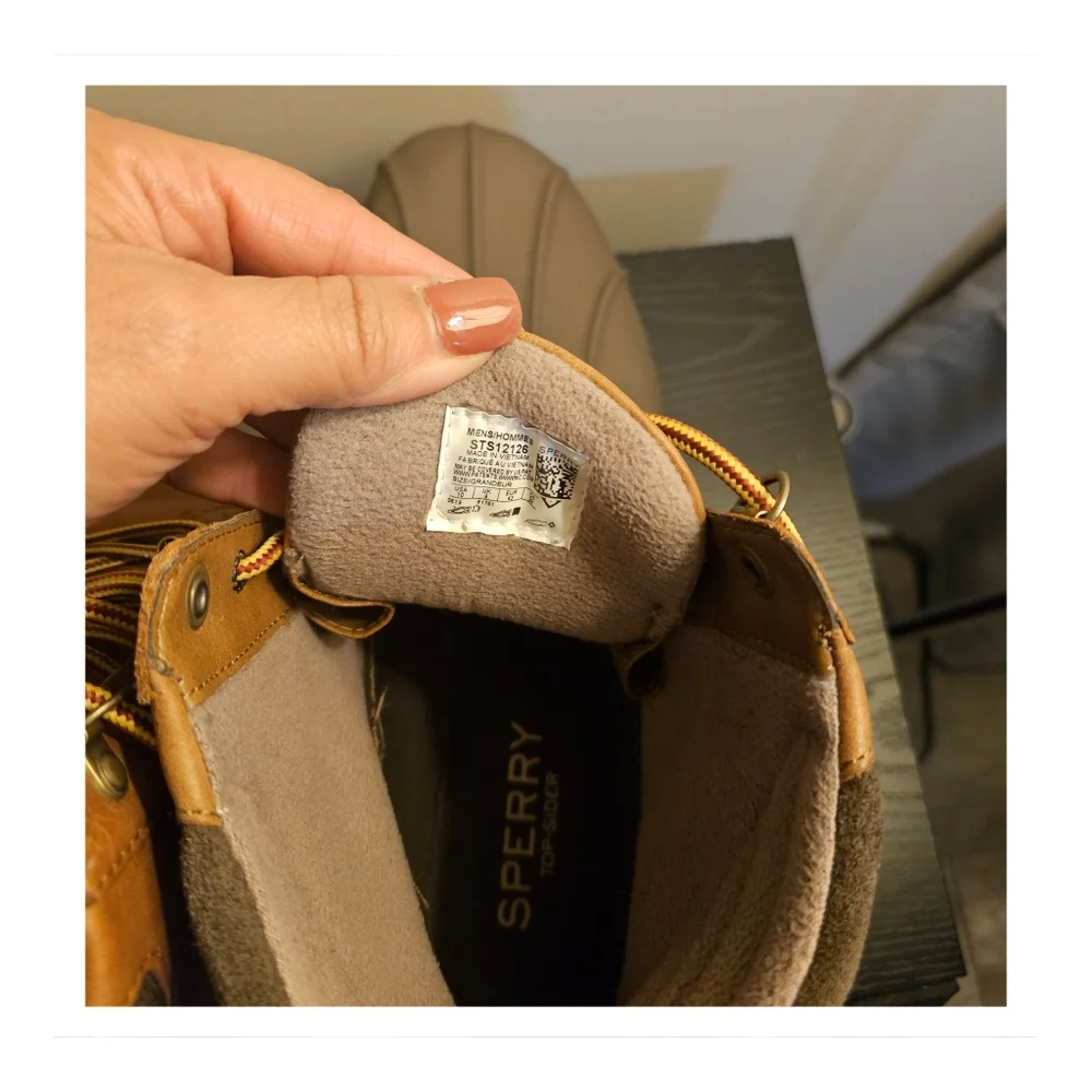 Sperry Avenue Top Sider Men's Brown Waterproof Duck Boots Size 10